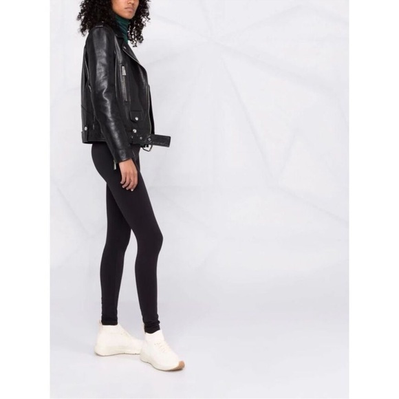 Wolford Black High-Waisted Leggings Sleek Stretchy Design - Picture 10 of 13